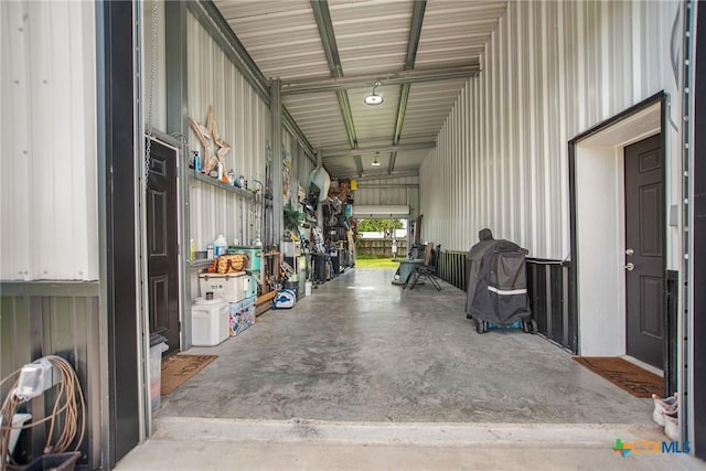 807 W Dallas Ave, Seadrift, TX 77983 - garage with metal wall
