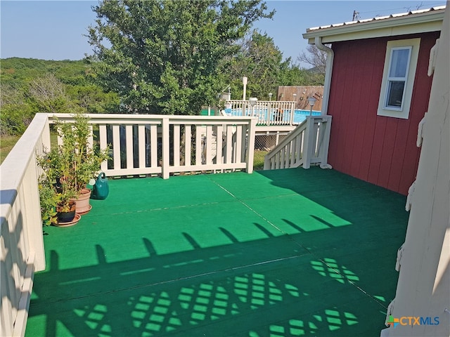 view of wooden terrace