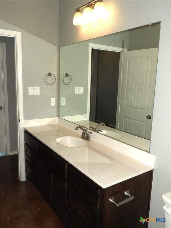 1348 Lindsey Dr, Copperas Cove, TX 76522 - bathroom featuring vanity and toilet