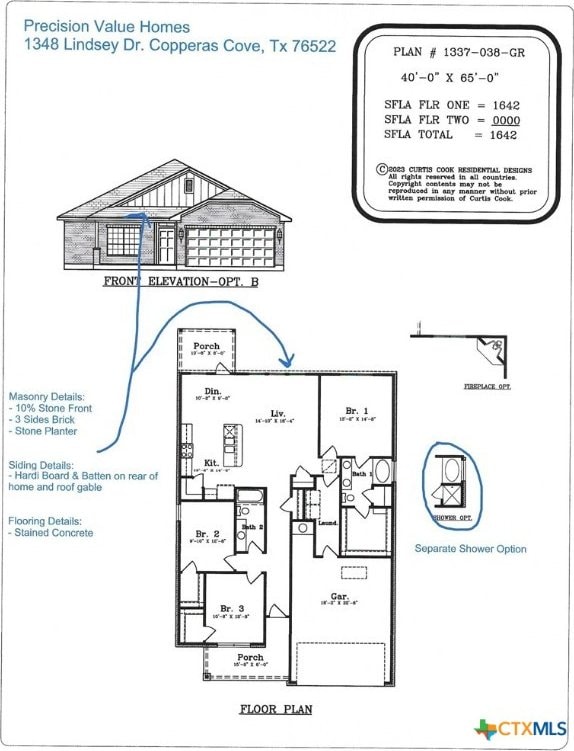1348 Lindsey Dr, Copperas Cove, TX 76522 - floor plan / room layout