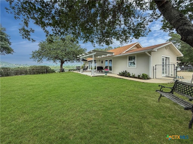 2237 Apache Dr, Harker Heights, TX 76548 - view of yard with a patio and a pergola