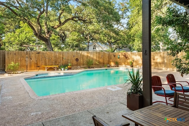 view of pool with a patio