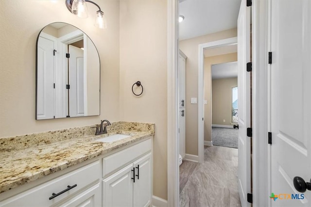 bathroom featuring vanity