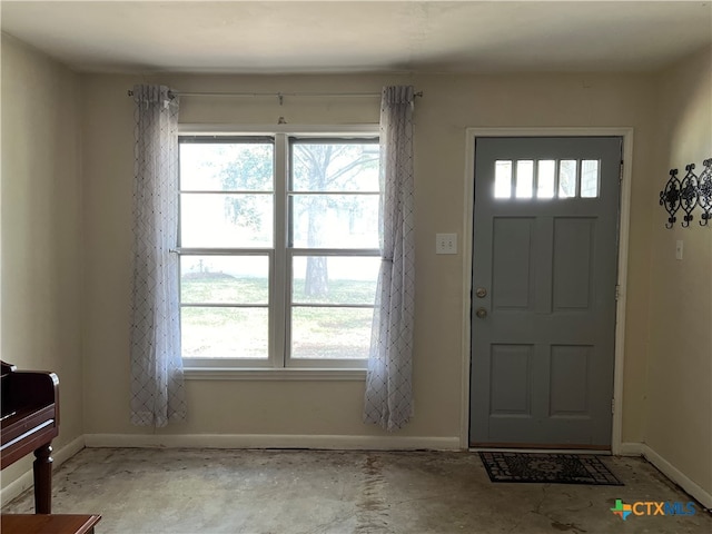 entryway with a wealth of natural light