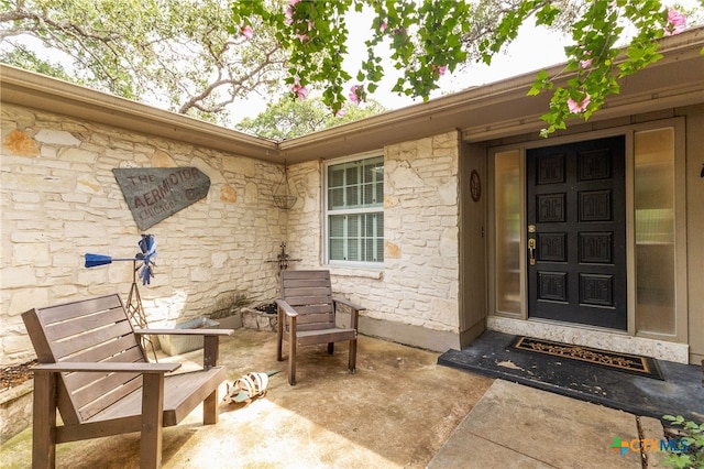 15118 Circle Oak St, San Antonio, TX 78232 - entrance to property featuring stone siding