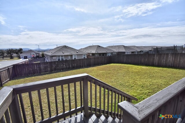 31696 Bard Ln, Bulverde, TX 78163 - view of yard with a residential view and a wooden deck