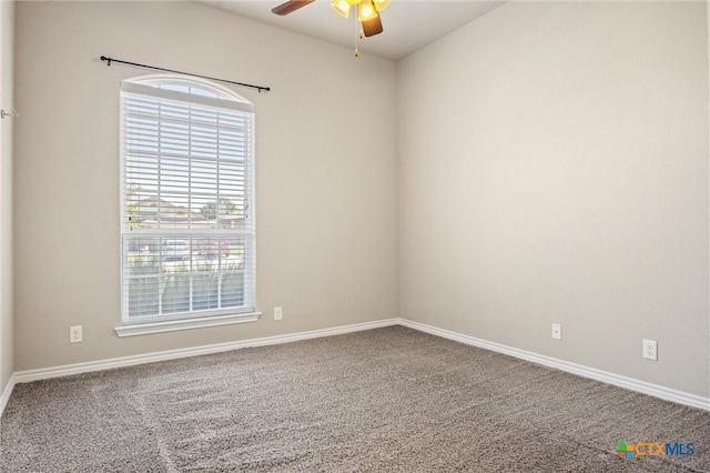 716 Kendra Dr, Temple, TX 76502 - carpeted empty room featuring a ceiling fan and baseboards