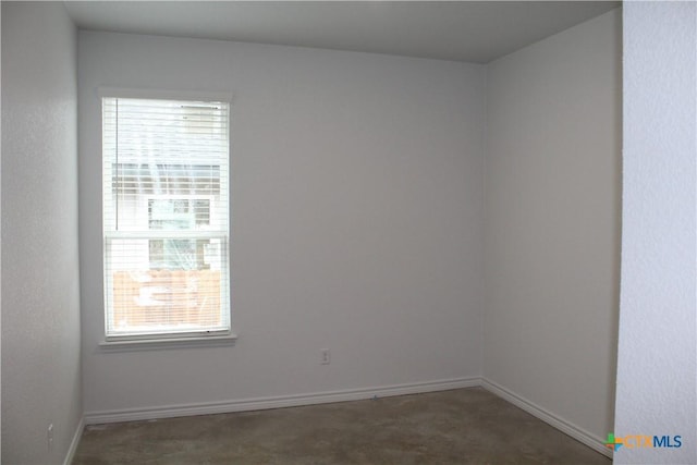 view of carpeted empty room