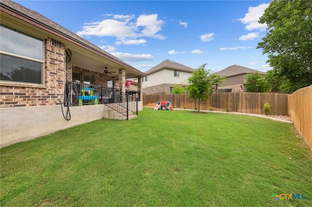 5702 Fenton Ln, Belton, TX 76513 - view of yard with a ceiling fan