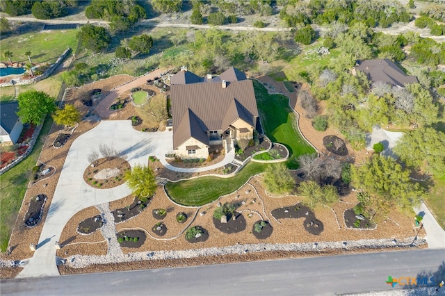 birds eye view of property