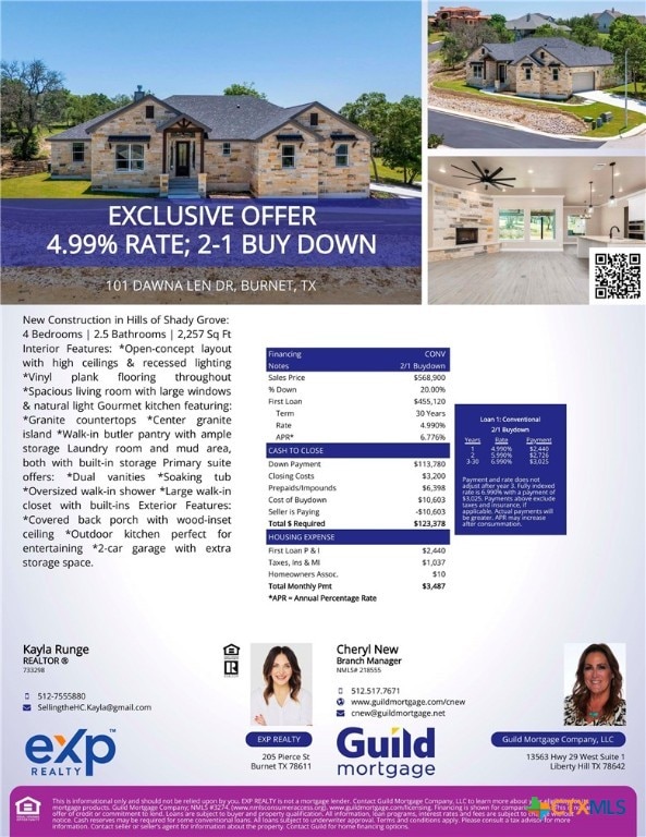 101 Dawna Len Dr, Burnet, TX 78611 - photo 2