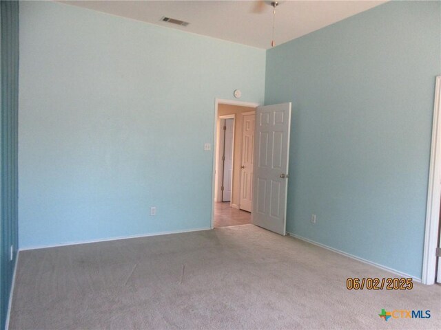 517 Crazy Horse Cir, Harker Heights, TX 76548 - carpeted spare room with ceiling fan and baseboards