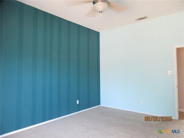 517 Crazy Horse Cir, Harker Heights, TX 76548 - carpeted spare room featuring ceiling fan