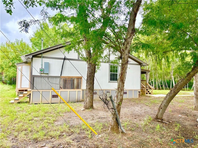 view of back of property