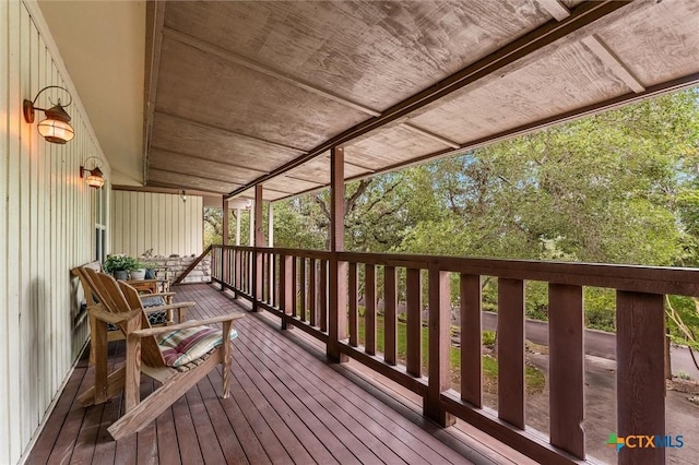 123 E Sierra Cir, San Marcos, TX 78666 - view of wooden deck