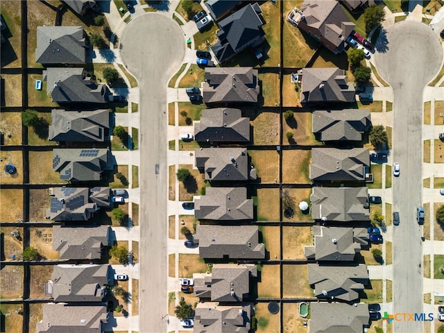 aerial view featuring a residential view