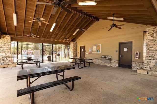 26815 Tulip Mdw, Boerne, TX 78015 - view of patio / terrace with ceiling fan