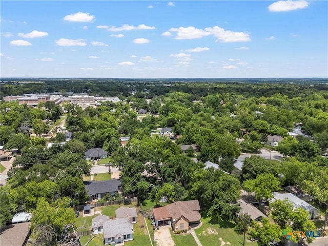 aerial view of residential area