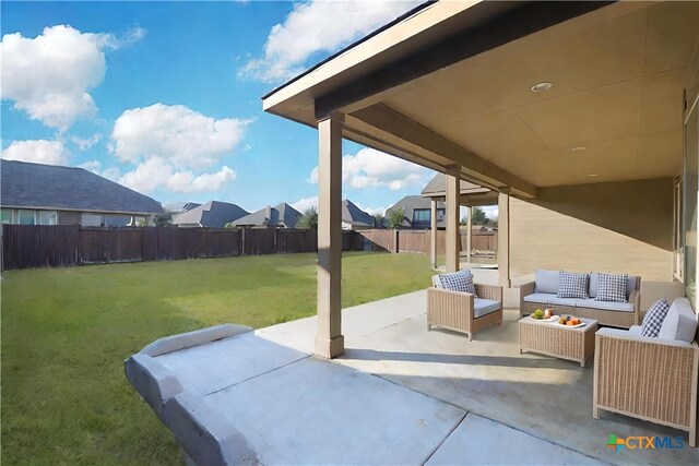 view of patio / terrace featuring outdoor lounge area