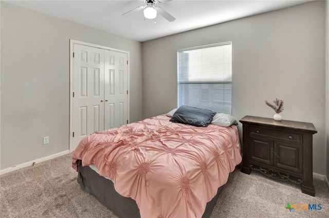 722 Ashland Crk, Victoria, TX 77901 - carpeted bedroom with a closet and ceiling fan