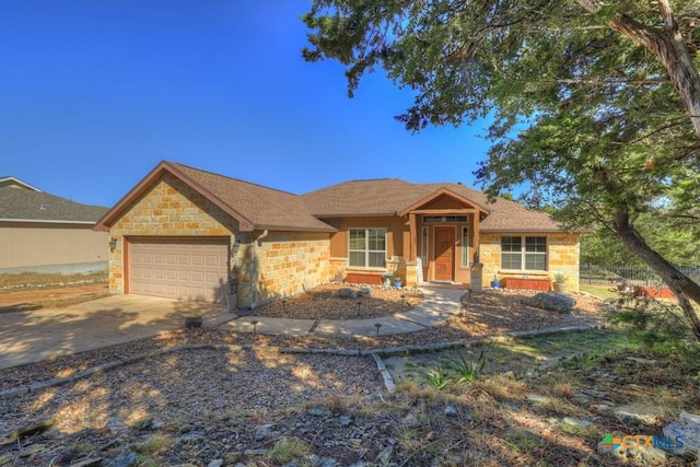 craftsman inspired home with a garage