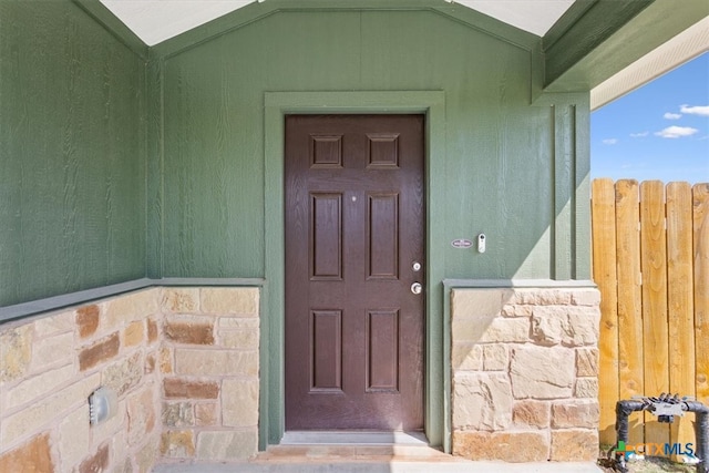 view of property entrance