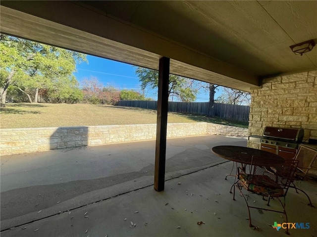 view of patio / terrace with grilling area