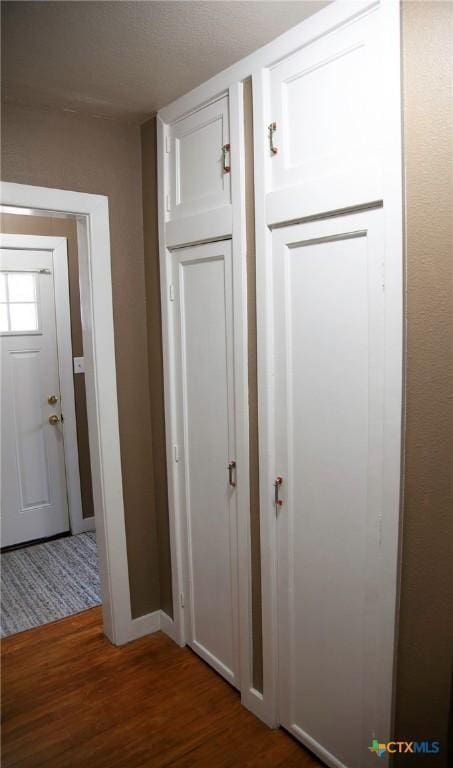 interior space featuring wood finished floors