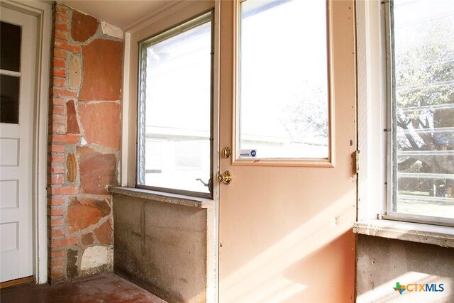 view of doorway to outside