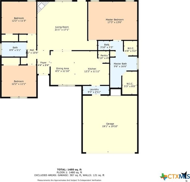 308 Constellation Dr, Killeen, TX 76542 - property floor plan