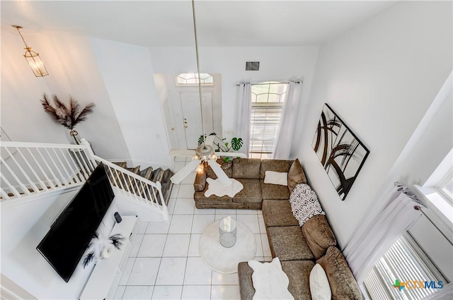 5500 Lions Gate Ln, Killeen, TX 76549 - living room with marble look tiles
