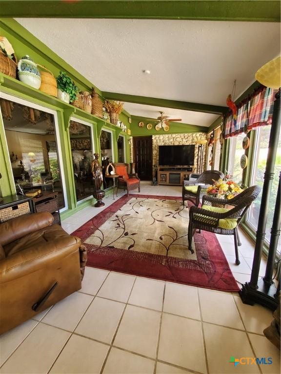 313 N Church, Goliad, TX 77963 - sunroom / solarium featuring lofted ceiling