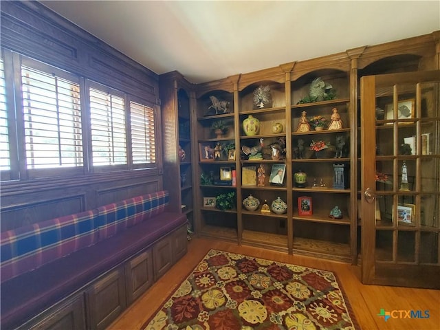 313 N Church, Goliad, TX 77963 - sitting room with light wood-style flooring