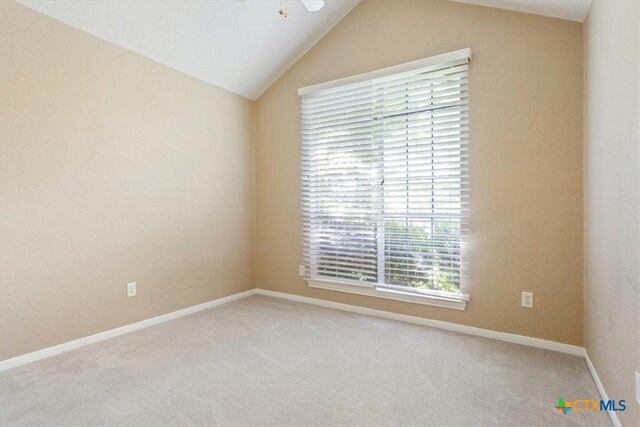 4103 Barrington Trl, Killeen, TX 76549 - carpeted spare room featuring lofted ceiling