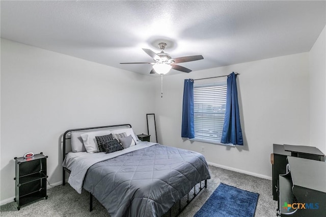 5304 Oster Dr, Killeen, TX 76542 - carpeted bedroom with baseboards and ceiling fan