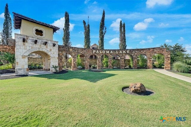 3256 Pablo Cir, Round Rock, TX 78665 - view of home's community featuring a lawn