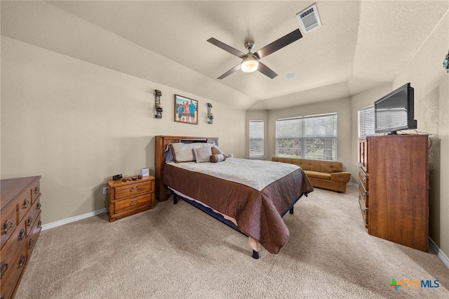 8717 Surrey Ct, Temple, TX 76502 - bedroom featuring light carpet and a ceiling fan