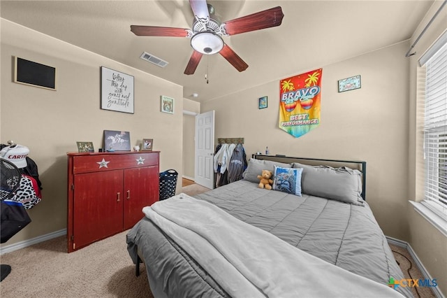 8717 Surrey Ct, Temple, TX 76502 - bedroom featuring carpet floors and ceiling fan