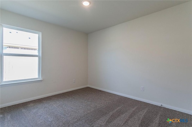 view of carpeted empty room