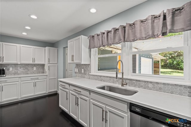 1600 N Beal St, Belton, TX 76513 - kitchen with stainless steel appliances, recessed lighting, decorative backsplash, and light countertops