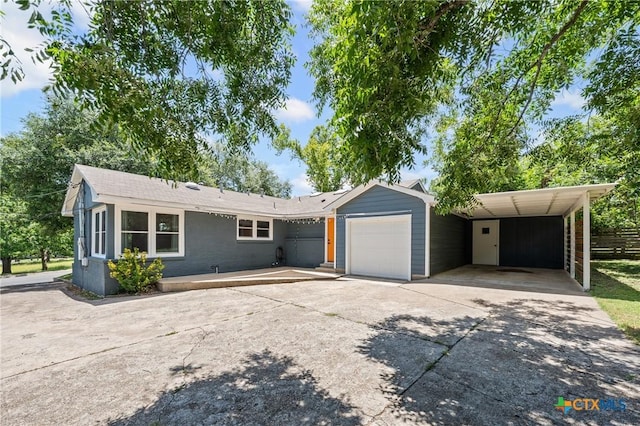 1600 N Beal St, Belton, TX 76513 - single story home with a garage, a carport, and concrete driveway