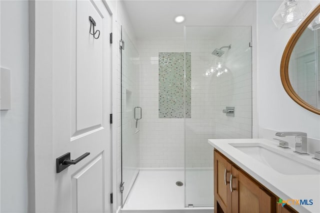 1600 N Beal St, Belton, TX 76513 - full bath with vanity and a stall shower