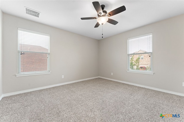 3907 Gentle Mdw, New Braunfels, TX 78130 - unfurnished room with a ceiling fan, carpet, and baseboards
