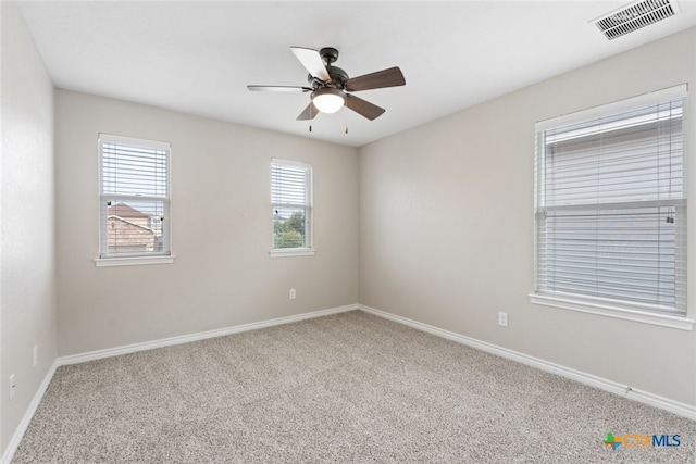 3907 Gentle Mdw, New Braunfels, TX 78130 - empty room featuring carpet floors, ceiling fan, and baseboards