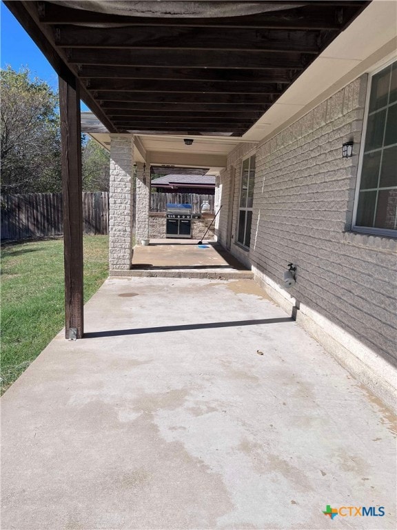 view of patio / terrace with grilling area