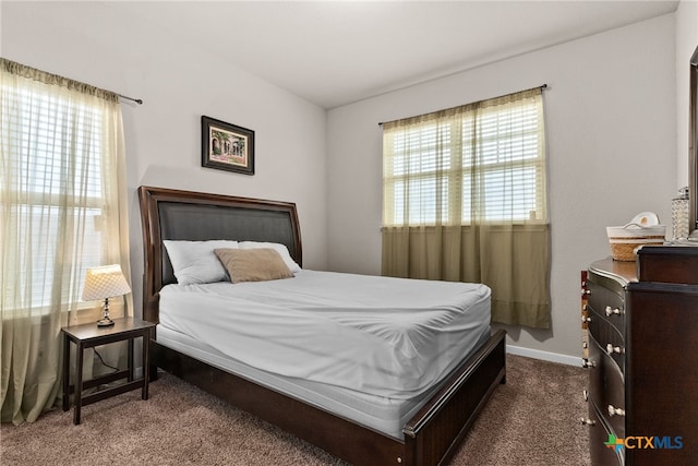 bedroom with carpet