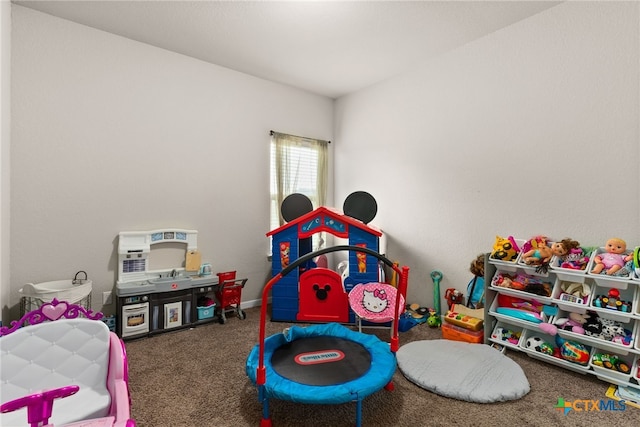 playroom featuring carpet floors