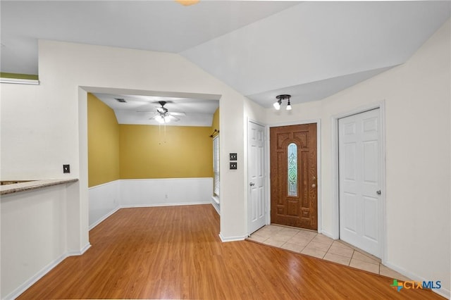 908 Pennsylvania Ave, Victoria, TX 77904 - foyer with light wood finished floors and ceiling fan