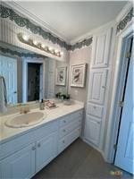 bathroom with vanity