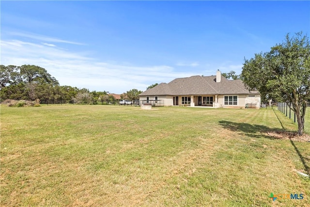 2718 Beaver Ln, New Braunfels, TX 78132 - view of yard featuring fence